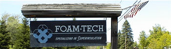 FOAM-TECH Sign. Route 5 North Thertford, Vermont